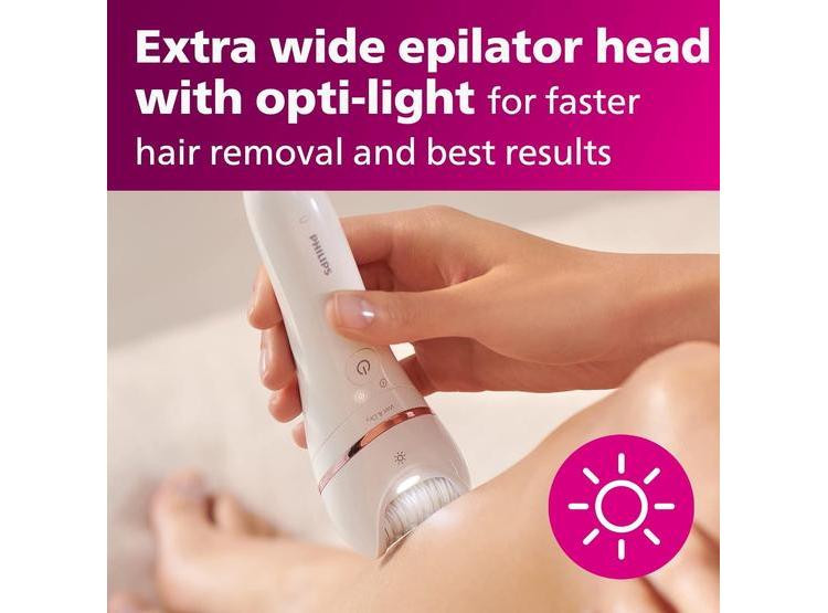 DEPILADORA PHILIPS 8000 5 EN 1: AFEITADORA, RECORTADORA, PEDICURA Y EXFOLIACIÓN + 9 ACCESORIOS - 2