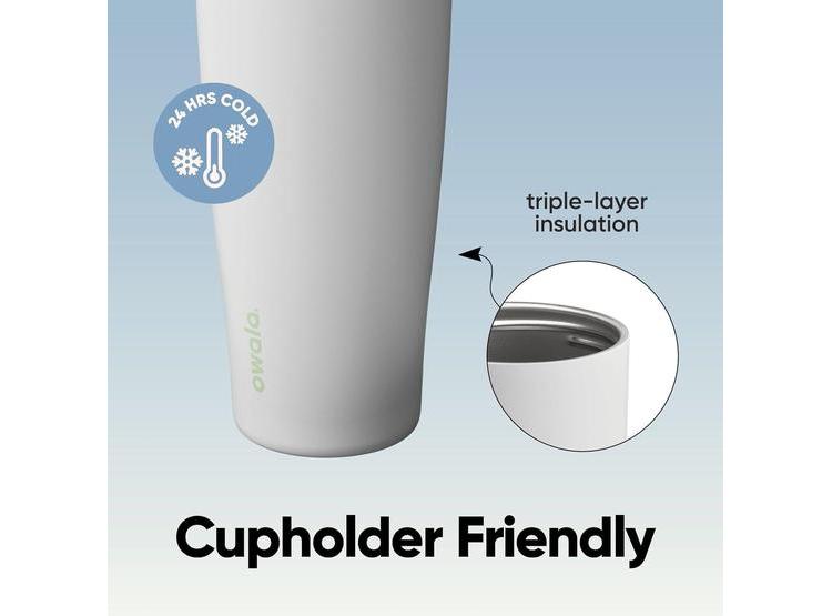 BOTELLA DE AGUA OWALA FREESIP SWAY CON BOQUILLA 2 EN 1 Y PAJITA, IDEAL PARA VIAJE Y DEPORTE, 1.18 LITROS - 3