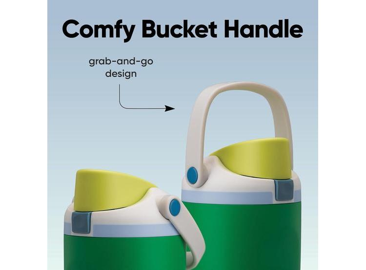 BOTELLA DE AGUA OWALA FREESIP CON BOQUILLA 2 EN 1, PAJITA Y ASA, PARA VIAJES, ESCUELA Y DEPORTES - 4