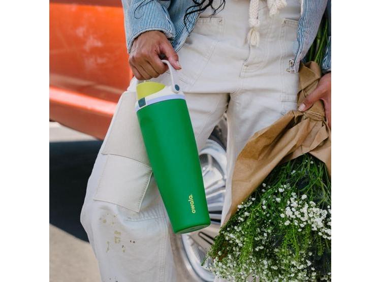 BOTELLA DE AGUA OWALA FREESIP CON BOQUILLA 2 EN 1, PAJITA Y ASA, PARA VIAJES, ESCUELA Y DEPORTES - 6