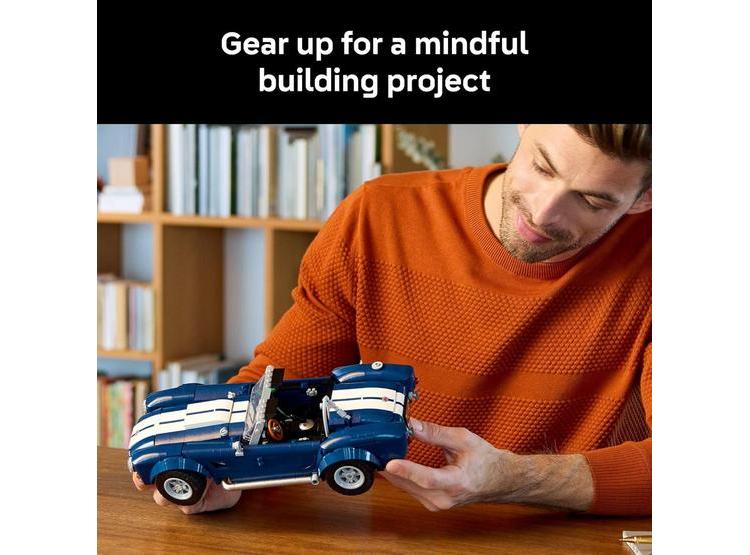 LEGO SHELBY COBRA 427 S/C PARA ADULTOS, DECORACIÓN IDEAL PARA FANS DE AUTOS DEPORTIVOS DESDE 18 AÑOS - 2