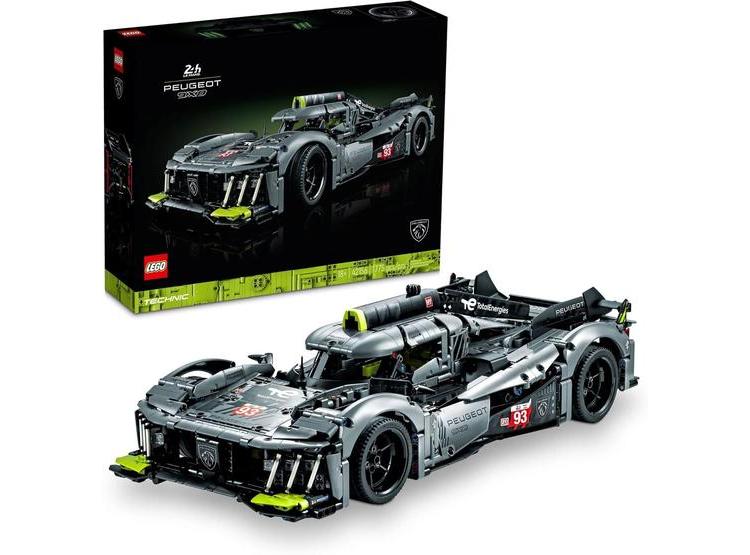 LEGO TECHNIC PEUGEOT 9X8 24H LE MANS HYBRID HYPERCAR, KIT COLECCIONABLE CON MOTOR V6 Y LUCES QUE BRILLAN - 1