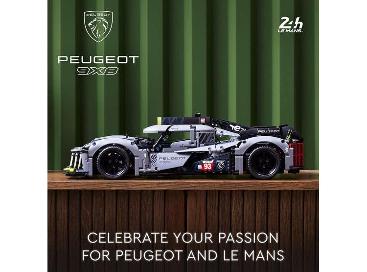 LEGO TECHNIC PEUGEOT 9X8 24H LE MANS HYBRID HYPERCAR, KIT COLECCIONABLE CON MOTOR V6 Y LUCES QUE BRILLAN - 2
