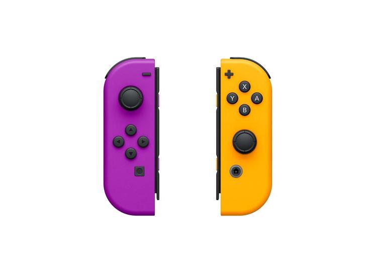 JOY-CON NINTENDO SWITCH EN NEÓN PÚRPURA Y NARANJA CON SENSOR GIROSCÓPICO Y CONTROL DE MOVIMIENTO - 2