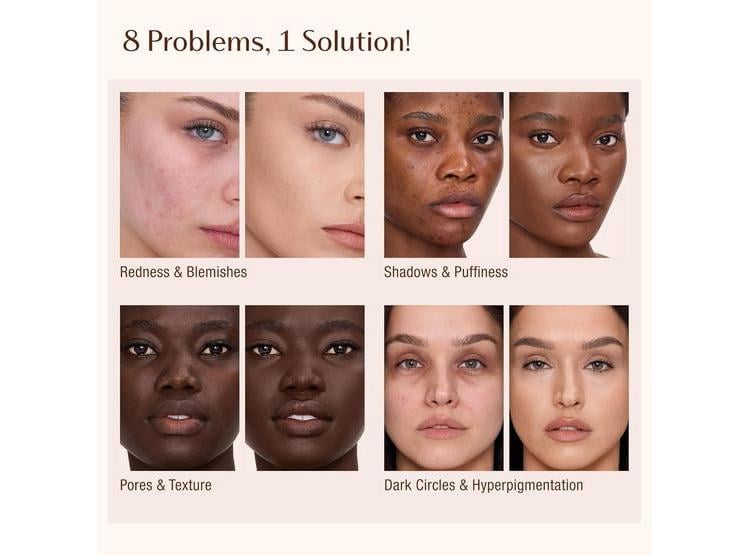CORRECTOR CHARLOTTE TILBURY: COBERTURA COMPLETA E HIDRATANTE, BORROSO, MATIFICANTE, PARA OJERAS, MANCHAS, ENROJECIMIENTO - 3
