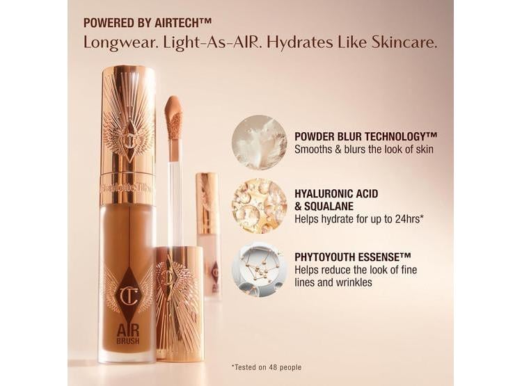 CORRECTOR CHARLOTTE TILBURY: COBERTURA COMPLETA E HIDRATANTE, BORROSO, MATIFICANTE, PARA OJERAS, MANCHAS, ENROJECIMIENTO - 5