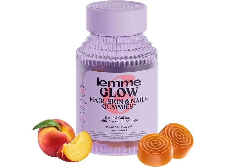 GOMITAS CON COLÁGENO, BIOTINA Y VITAMINAS PARA FORTALECER Y MEJORAR LA SALUD DE CABELLO, UÑAS Y PIEL, SIN GLUTEN, SABOR MELOCOTÓN - 1