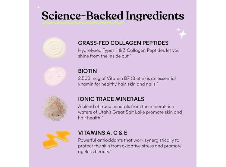 GOMITAS CON COLÁGENO, BIOTINA Y VITAMINAS PARA FORTALECER Y MEJORAR LA SALUD DE CABELLO, UÑAS Y PIEL, SIN GLUTEN, SABOR MELOCOTÓN - 2