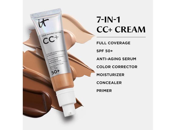 IT COSMETICS CC+ CREAM CON FPS 50+ 55G CORRECTOR DE COLOR Y SUERO HIDRATANTE - 7