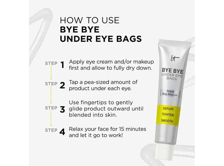 IT COSMETICS BYE BYE TRATAMIENTO PARA BOLSAS Y CORRECTOR DE OJOS, EFECTO RÁPIDO - 4