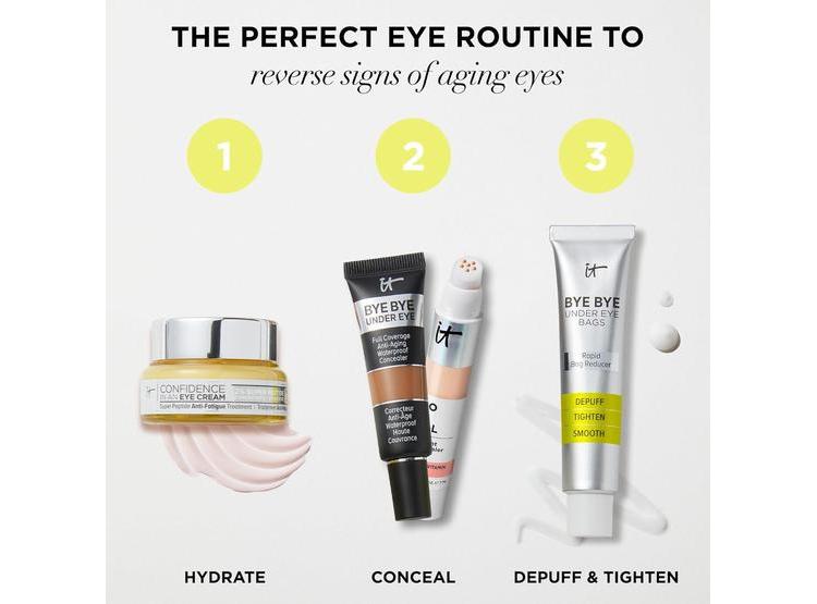 IT COSMETICS BYE BYE TRATAMIENTO PARA BOLSAS Y CORRECTOR DE OJOS, EFECTO RÁPIDO - 7