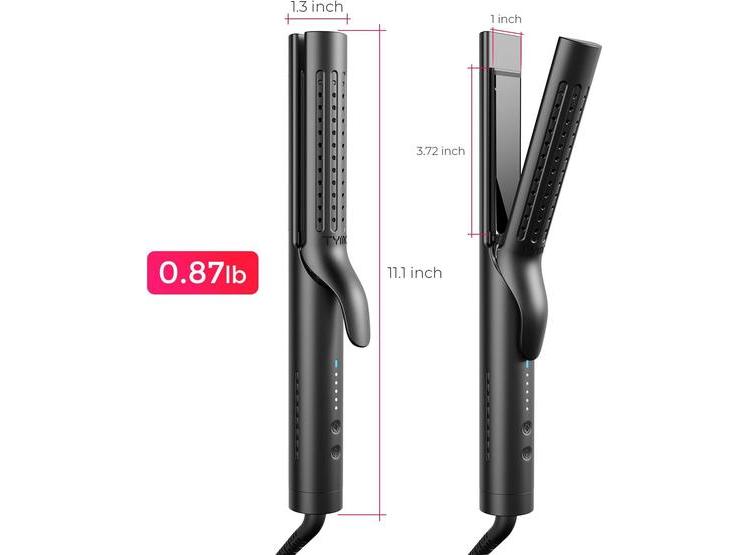 TYMO AIRFLOW PLANCHA RIZADORA 2 EN 1, TECNOLOGÍA AVANZADA CON 5 TEMPERATURAS, NEGRO - 6