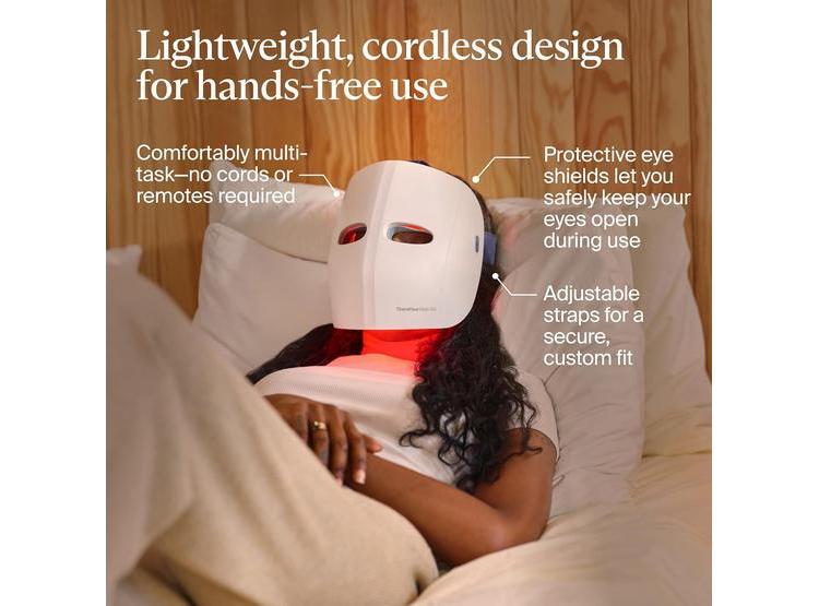 THERABODY THERAFACE MASK GLO MÁSCARA FACIAL LED INALÁMBRICA CON LUZ ROJA AZUL E INFRARROJA - 4