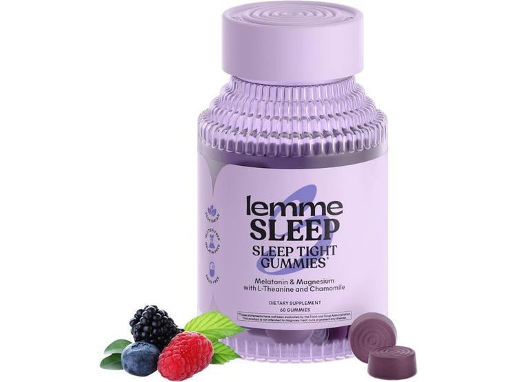 GOMITAS PARA DORMIR CON MELATONINA, L-TEANINA, Y MANZANILLA. SIN MEDICACIÓN NI GLUTEN, SABOR A BAYAS - 1