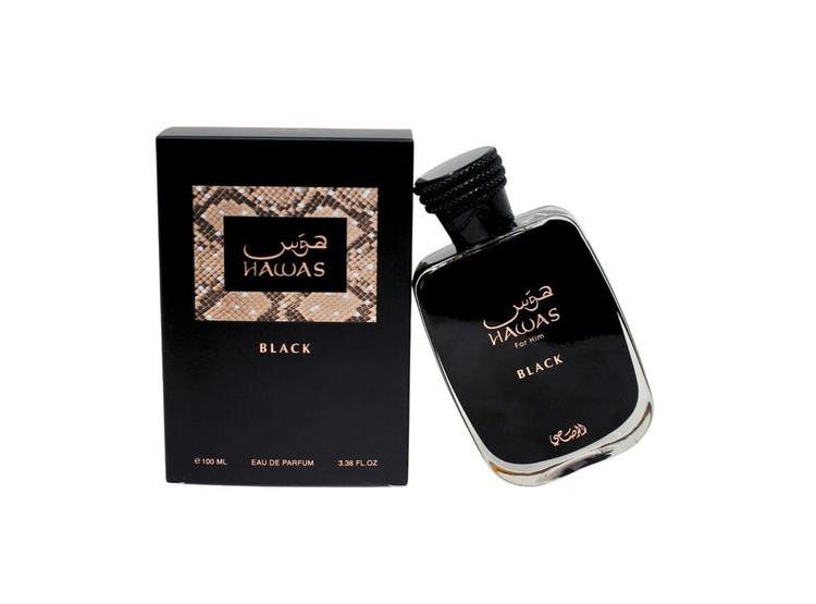 RASASI HAWAS BLACK, FRAGANCIA FEMENINA EXÓTICA CON PIÑA, MADERA DE CEDRO Y JAZMÍN - 2