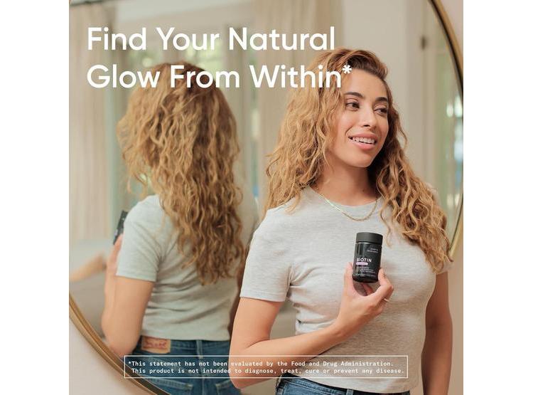 BIOTINA CON ACEITE DE COCO PARA PIEL Y CABELLO, SIN GLUTEN, 120 CÁPSULAS VEGETARIANAS, VEGANO, NO TRANSGÉNICO - 5