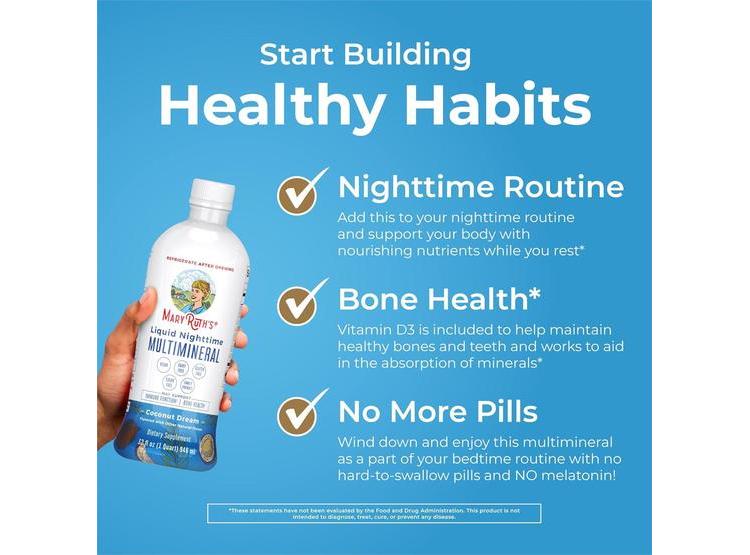 BEBIDA LÍQUIDA MULTIMINERAL NOCTURNA CON MAGNESIO Y CALCIO, SIN MELATONINA NI AZÚCAR, SABOR COCO, 1 MES DE SUMINISTRO - 4