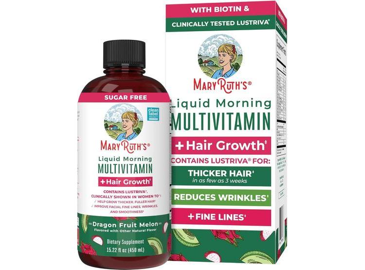 MARYRUTH'S MULTIVITAMÍNICO LÍQUIDO CON BIOTINA Y LUSTRIVA PARA CABELLO MÁS GRUESO Y SALUD DE PIEL Y UÑAS - 1