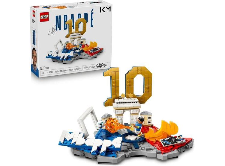 LEGO EDITIONS KYLIAN MBAPPÉ - JUEGO CONSTRUCCIÓN, IDEAL PARA NIÑOS, REGALO COLECCIONABLE Y DECORACIÓN TEMÁTICA FÚTBOL - 1