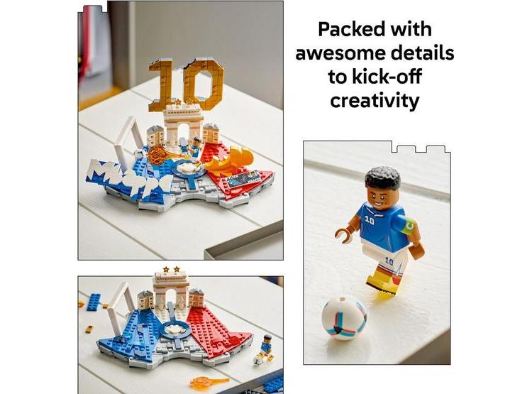 LEGO EDITIONS KYLIAN MBAPPÉ - JUEGO CONSTRUCCIÓN, IDEAL PARA NIÑOS, REGALO COLECCIONABLE Y DECORACIÓN TEMÁTICA FÚTBOL - 2