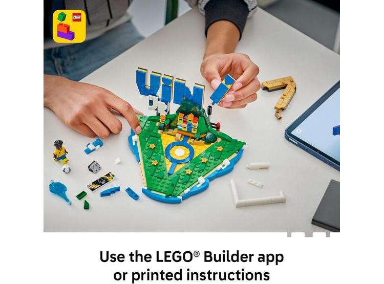 LEGO EDITIONS VINI JR. - JUEGO DE CONSTRUCCIÓN, REGALO COLECCIONABLE DE FÚTBOL, DECORACIÓN PARA HABITACIONES - 6