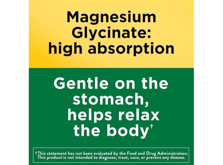 NATURE MADE GLICINATO DE MAGNESIO SUPLEMENTO PARA MÚSCULOS, CORAZÓN, NERVIOS Y HUESOS, 180 CÁPSULAS, 90 DÍAS - 2