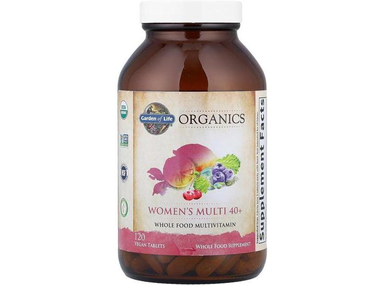 MULTIVITAMINAS ORGÁNICAS GARDEN OF LIFE PARA MUJERES DE 40+, SALUD HORMONAL Y SENO, VEGANAS - 2