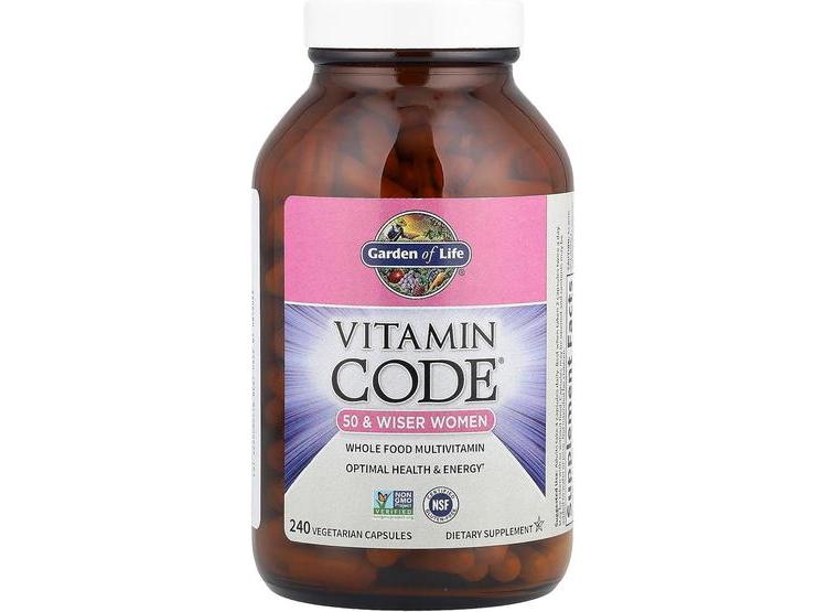 SUPLEMENTO MULTIVITAMÍNICO CON PROBIÓTICOS PARA MUJERES MAYORES DE 50 DE GARDEN OF LIFE, 240 CÁPSULAS - 3