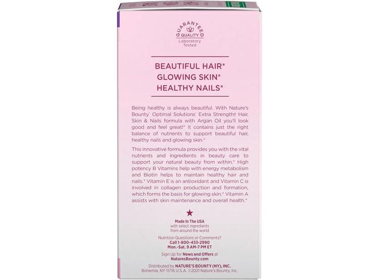 SUPLEMENTO AVANZADO CABELLO, PIEL Y UÑAS CON BIOTINA Y HIALURÓNICO NATURE'S BOUNTY - 6