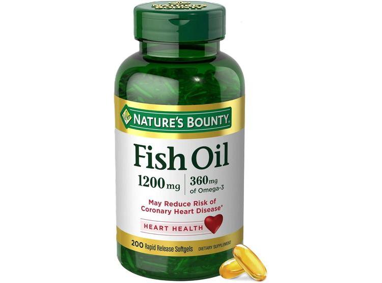 SUPLEMENTO ACEITE DE PESCADO NATURE'S BOUNTY 1200 MG Y OMEGA-3, 200 CÁPSULAS - 1