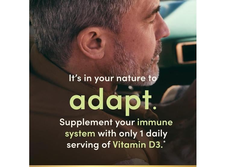 CÁPSULAS DE VITAMINA D3 DE NATURE'S BOUNTY PARA SOPORTE INMUNOLÓGICO, LIBERACIÓN RÁPIDA, FORTALECIMIENTO ÓSEO - 3