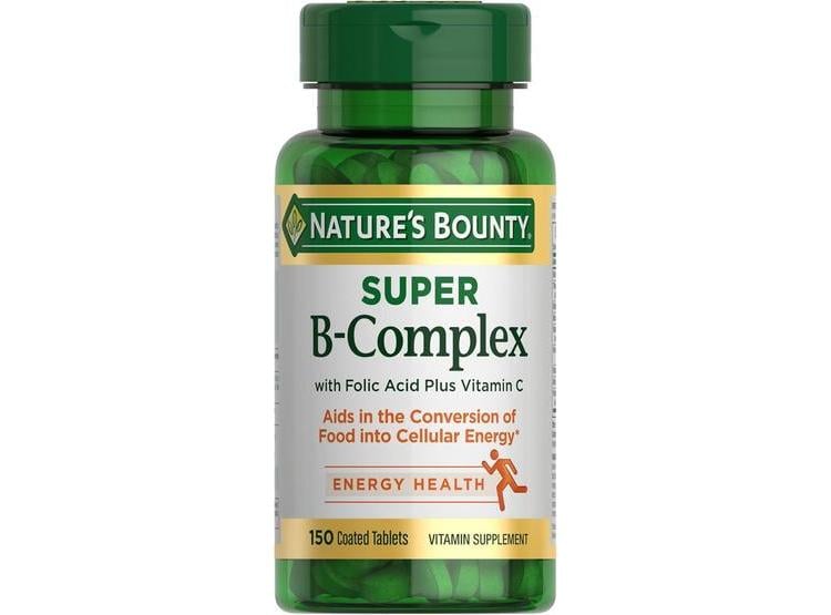 VITAMINAS DEL COMPLEJO SÚPER B NATURE'S BOUNTY CON VITAMINA C, ÁCIDO FÓLICO, APOYO INMUNOLÓGICO Y ENERGÍA - 1