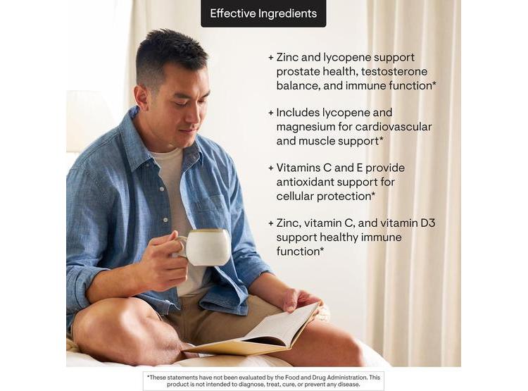 MULTIVITAMÍNICO PARA HOMBRES DE 50+ CON VITAMINAS A, B6, B12, C, D, E Y ZINC. APOYO INTEGRAL MASCULINO - 4