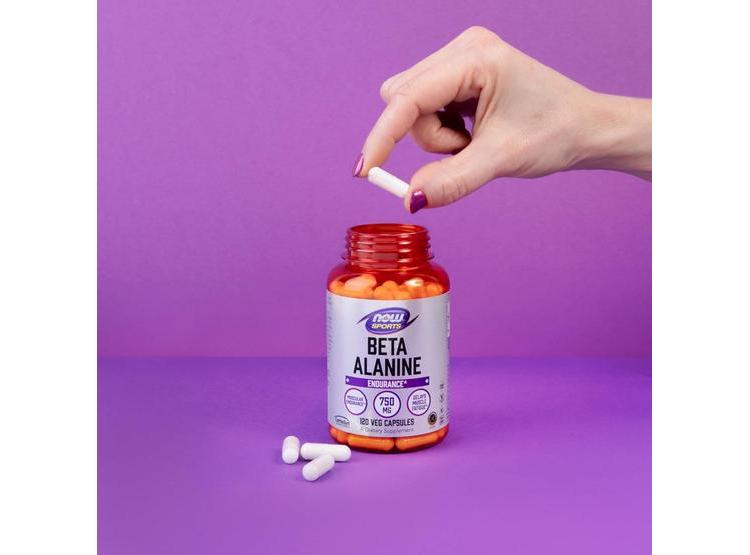 BETA-ALANINA NOW FOODS MEJORA RESISTENCIA Y RETRASA FATIGA MUSCULAR, 120 CÁPSULAS - 5