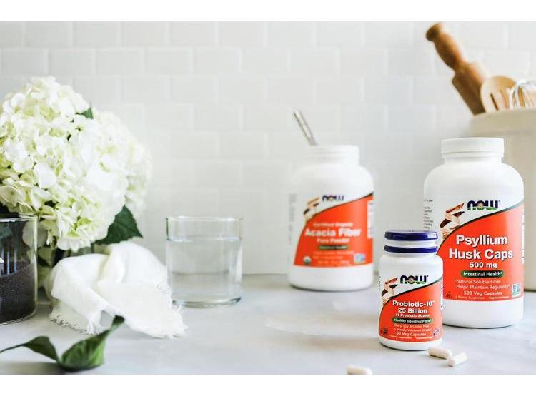 SUPLEMENTO NOW FOODS PSYLLIUM HUSK, NO TRANSGÉNICO, FIBRA SOLUBLE NATURAL PARA SALUD INTESTINAL, 500 CÁPSULAS - 5