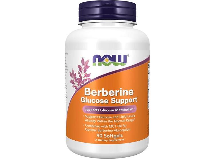 NOW FOODS CON BERBERINA Y ACEITE MCT PARA ABSORCIÓN ÓPTIMA, 90 CÁPSULAS - 1