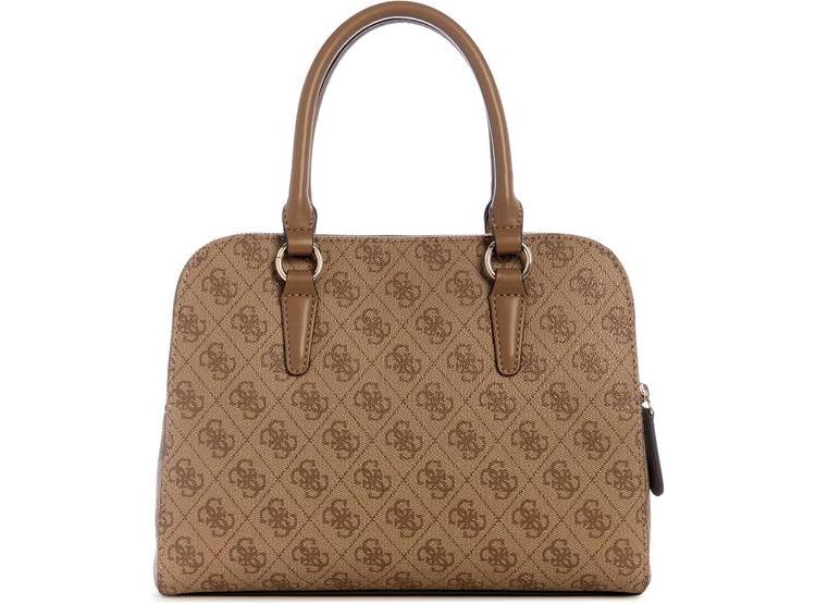 BOLSO GUESS SARAI LOGO STATUS SATCHEL EN ECO 4G PU, CON CORREA CRUZADA DESMONTABLE Y HERRAJES DORADOS - 3