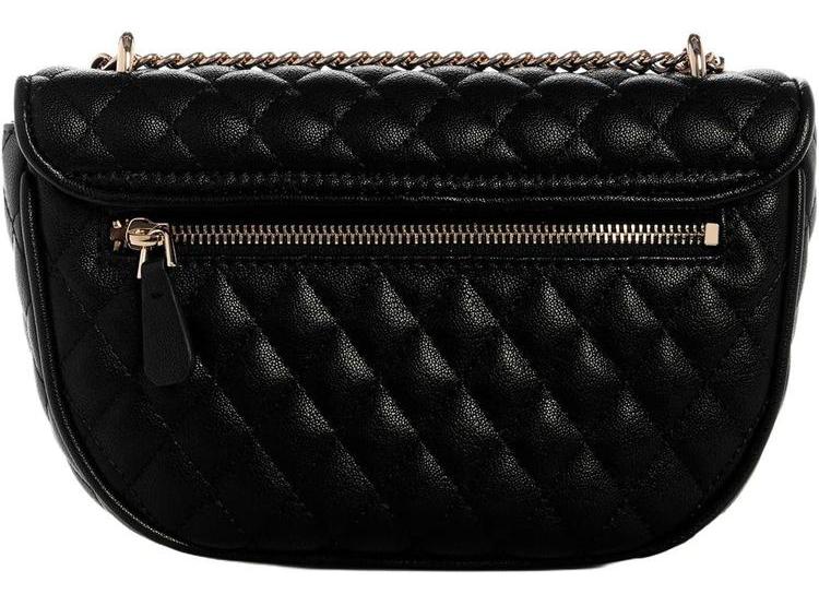 BOLSA CROSSBODY GUESS ATABEY CON SOLAPA, DETALLES DORADOS Y DIJE REMOVIBLE - 3