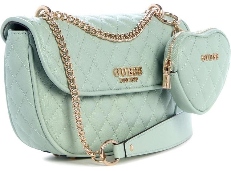 BOLSO CROSSBODY CONVERTIBLE GUESS, ECO SMALL GRAIN PU, CON CHARM REMOVIBLE, ELEGANTE Y FUNCIONAL - 3