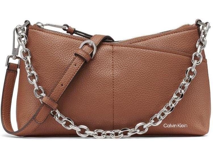 BOLSO CROSSBODY CALVIN KLEIN ZOE TOP ZIP CHAIN PARA MUJER, DISEÑO FUNCIONAL EN CUERO VEGANO - 1