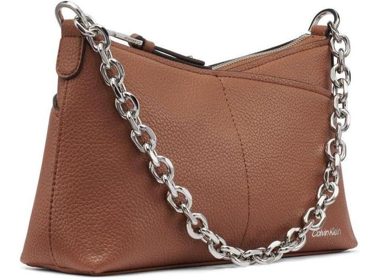BOLSO CROSSBODY CALVIN KLEIN ZOE TOP ZIP CHAIN PARA MUJER, DISEÑO FUNCIONAL EN CUERO VEGANO - 6