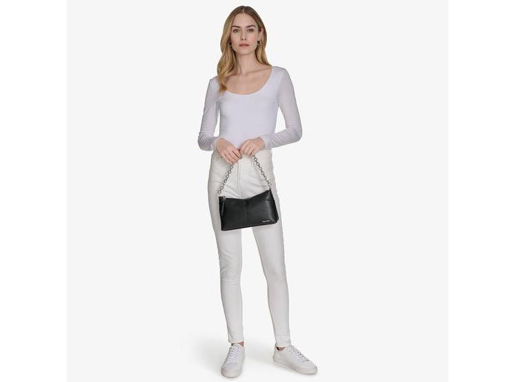 CALVIN KLEIN ZOE CROSSBODY PARA MUJER CON ESTILO, CIERRE SUPERIOR Y CADENA, IDEAL PARA CUALQUIER OCASIÓN - 8