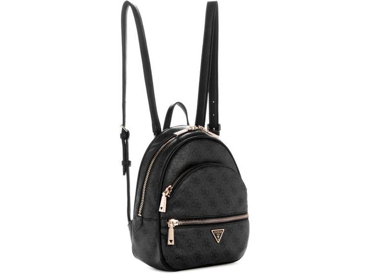 MOCHILA GUESS MANHATTAN II CON DISEÑO LOGO, CORREAS AJUSTABLES Y HERRAJES DORADOS, COAL LOGO - 3