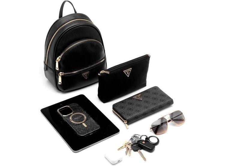MOCHILA GUESS MANHATTAN II NEGRA MODERNA Y SOFISTICADA - 3