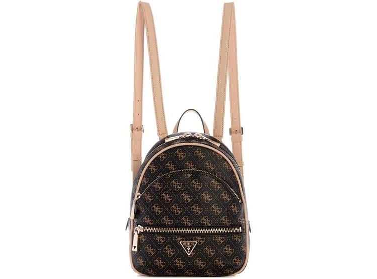 MOCHILA GUESS MANHATTAN II EN MARRÓN, DISEÑO PARA MUJER, ELEGANTE Y FUNCIONAL CON MÚLTIPLES BOLSILLOS - 1