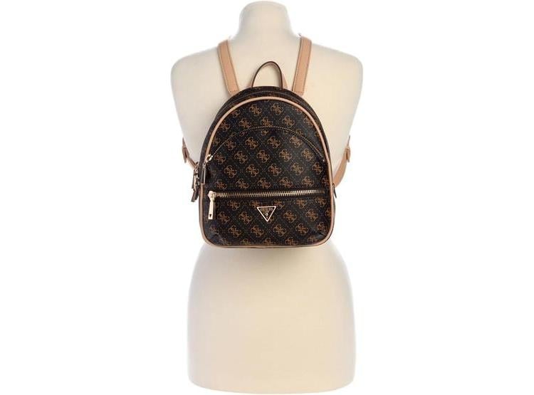 MOCHILA GUESS MANHATTAN II EN MARRÓN, DISEÑO PARA MUJER, ELEGANTE Y FUNCIONAL CON MÚLTIPLES BOLSILLOS - 4