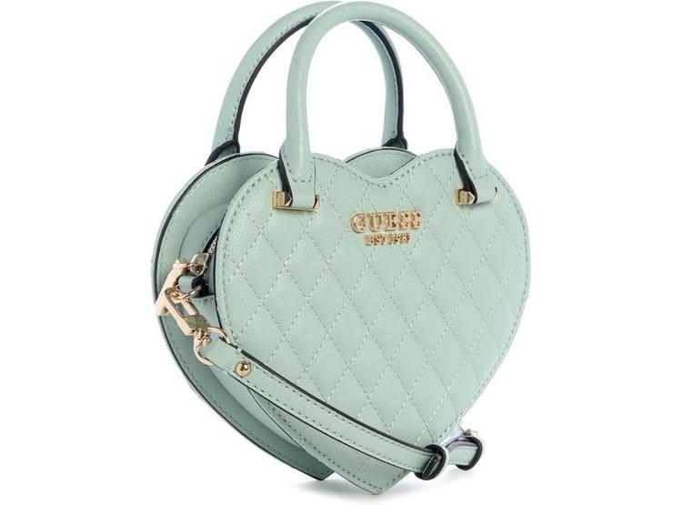 BANDOLERA ATABEY DE GUESS CON DISEÑO DE CORAZÓN Y CORREA DESMONTABLE EN POLIURETANO ACOLCHADO - 4