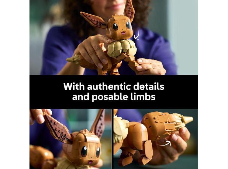 PRE VENTA LEGO POKÉMON EEVEE, SET COLECCIONABLE PARA ADULTOS, FIGURA POSABLE PARA DECORAR OFICINA, ESTANTES O ESCRITORIO - 3
