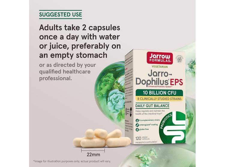 JARROW FORMULAS JARRO-DOPHILUS EPS APOYA LA SALUD INTESTINAL CON PROBIÓTICOS, 120 CÁPSULAS VEGETALES - 6
