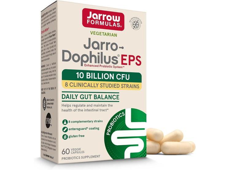 JARROW FORMULAS JARRO-DOPHILUS EPS PROBIÓTICOS PARA APOYO DEL TRACTO INTESTINAL, 10 MIL MILLONES DE UFC, 60 CÁPSULAS VEG - 1